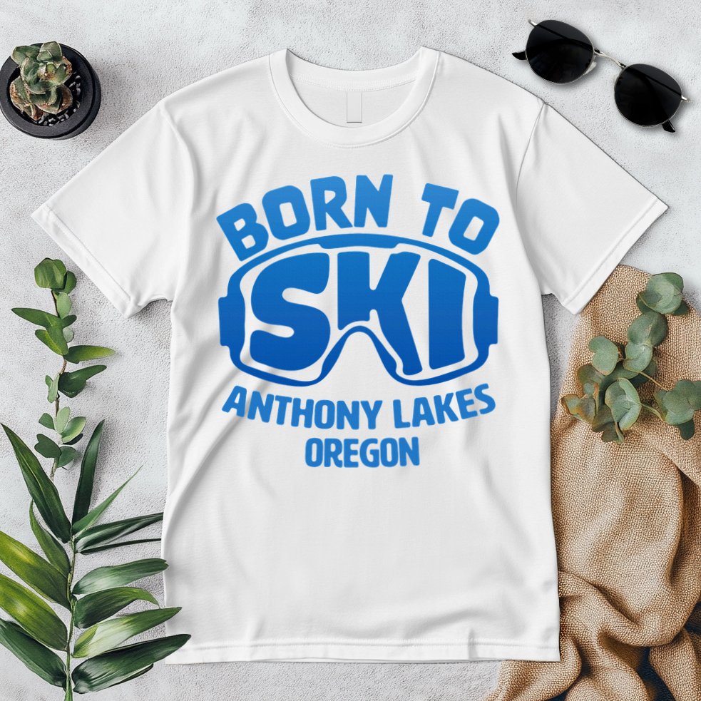 Anthony Lakes Oregon Nc Born To Ski Souvenir Premium T-Shirt