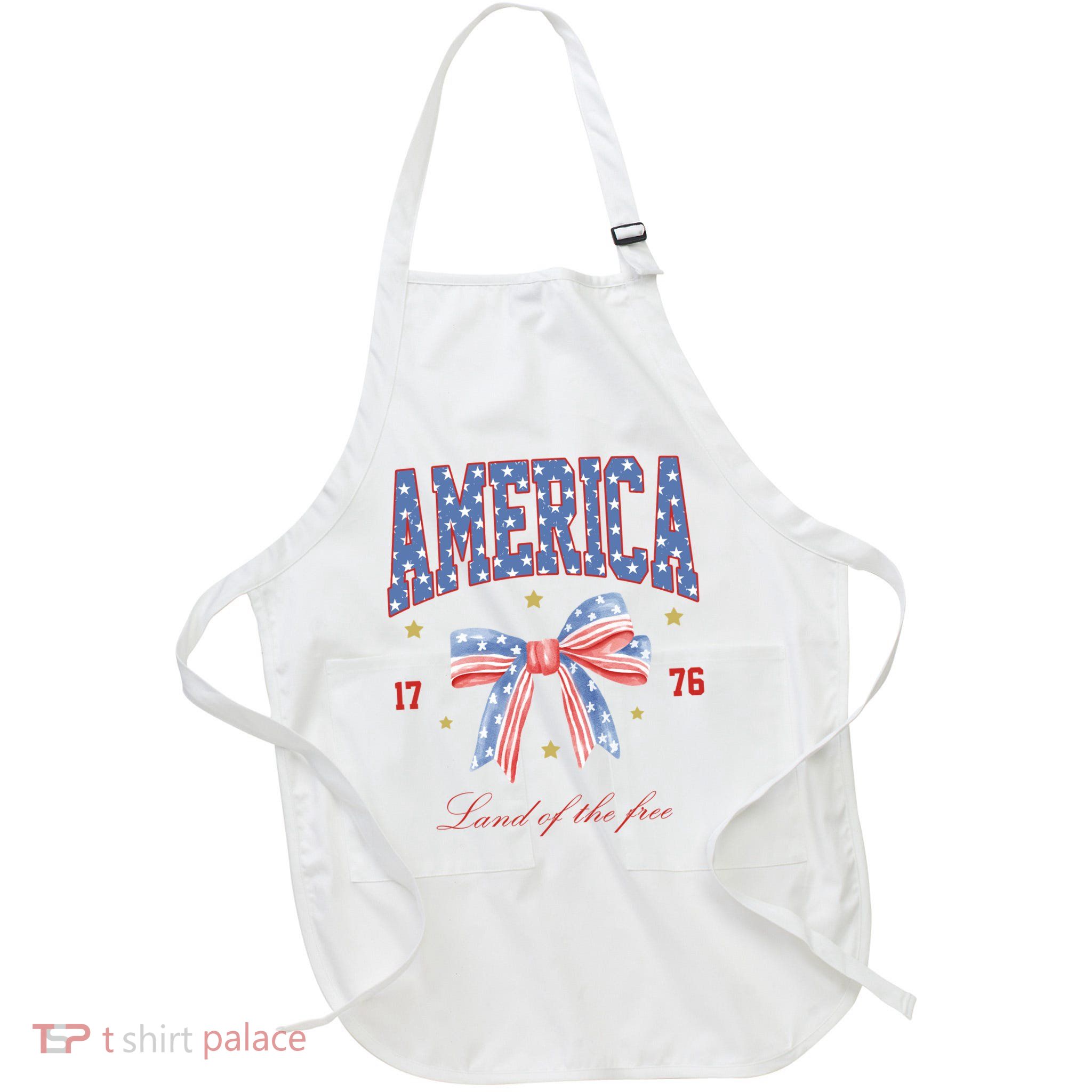 America Land Of The Free Bow Apron