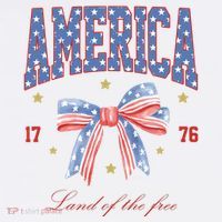 America Land Of The Free Bow Apron