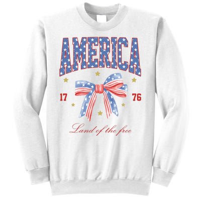 America Land Of The Free Bow Sweatshirt