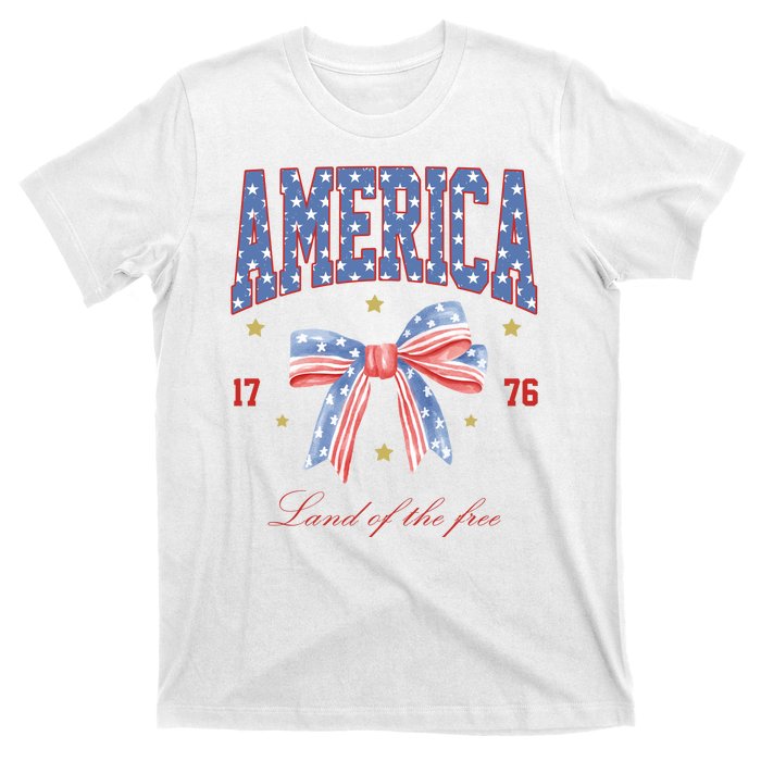 America Land Of The Free Bow T-Shirt