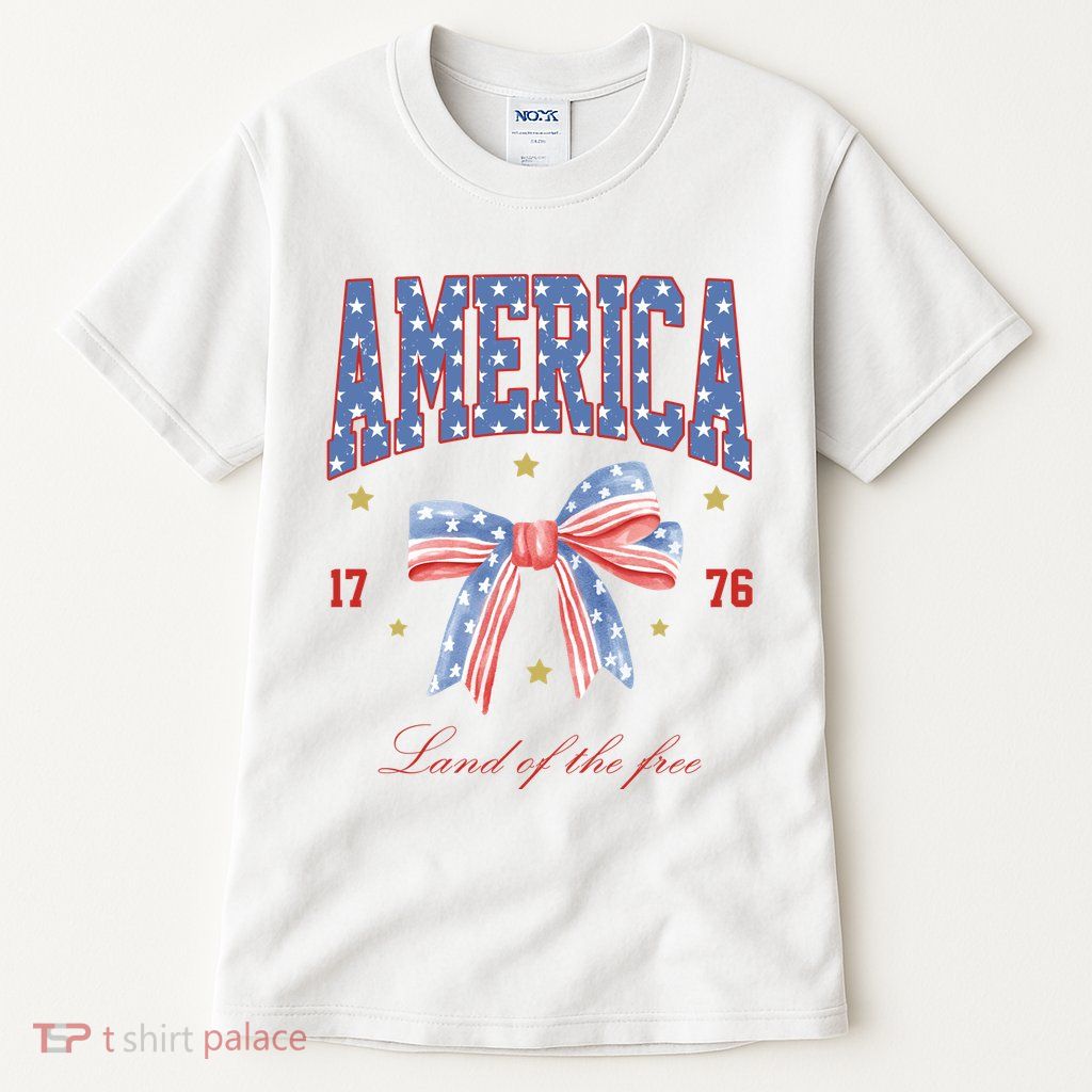 America Land Of The Free Bow Tall T-Shirt