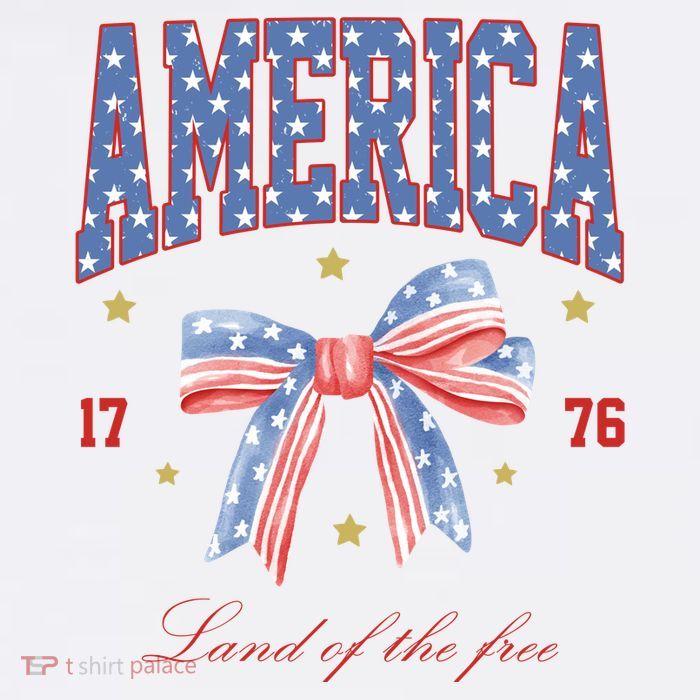 America Land Of The Free Bow Tall T-Shirt