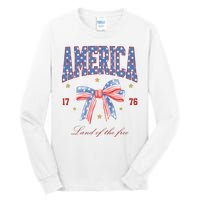 America Land Of The Free Bow Tall Long Sleeve T-Shirt