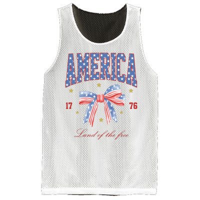 America Land Of The Free Bow Mesh Reversible Basketball Jersey Tank