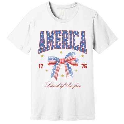 America Land Of The Free Bow Premium T-Shirt