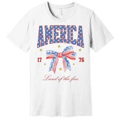 America Land Of The Free Bow Premium T-Shirt