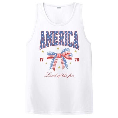 America Land Of The Free Bow PosiCharge Competitor Tank