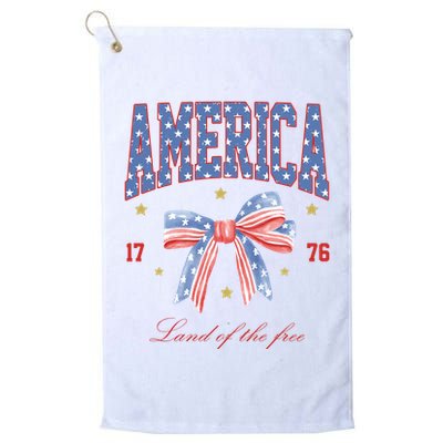 America Land Of The Free Bow Golf Towel