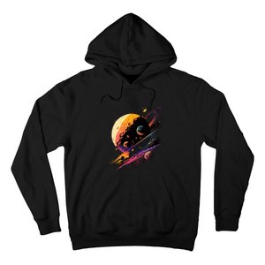 A Lot Of Big And Small Colorful Planets Hoodie