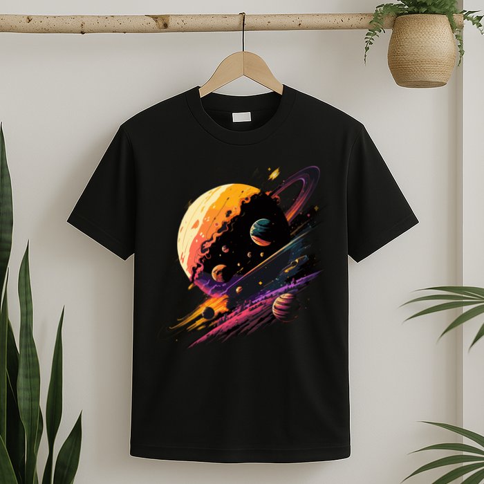A Lot Of Big And Small Colorful Planets T-Shirt