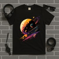 A Lot Of Big And Small Colorful Planets T-Shirt