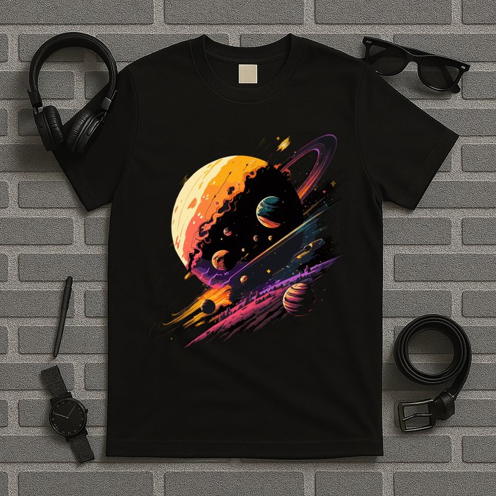 A Lot Of Big And Small Colorful Planets T-Shirt