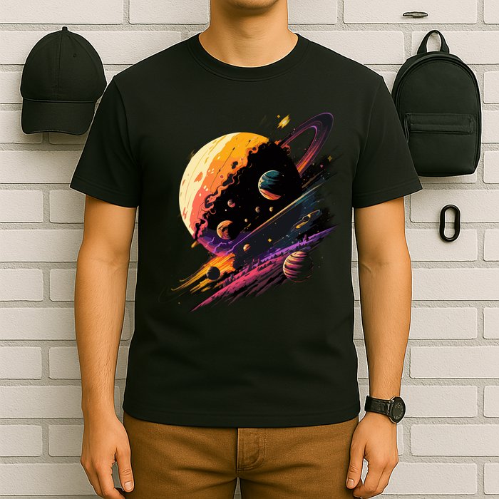 A Lot Of Big And Small Colorful Planets T-Shirt