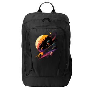 A Lot Of Big And Small Colorful Planets City Backpack