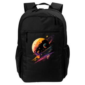 A Lot Of Big And Small Colorful Planets Daily Commute Backpack