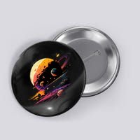 A Lot Of Big And Small Colorful Planets Button