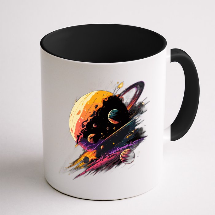 A Lot Of Big And Small Colorful Planets Mug