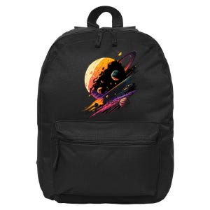 A Lot Of Big And Small Colorful Planets 16 in Basic Backpack