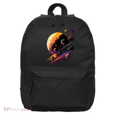A Lot Of Big And Small Colorful Planets 16 in Basic Backpack