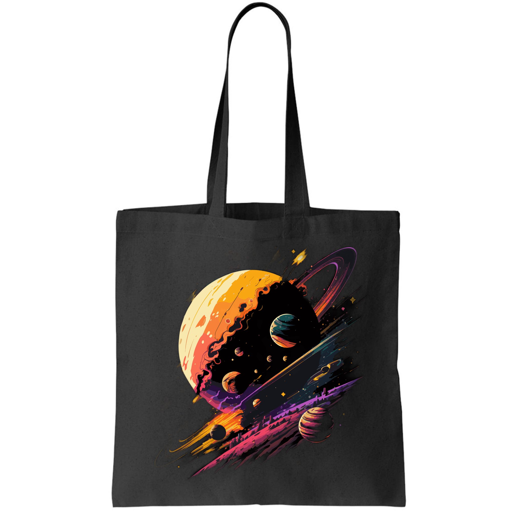 A Lot Of Big And Small Colorful Planets Bag