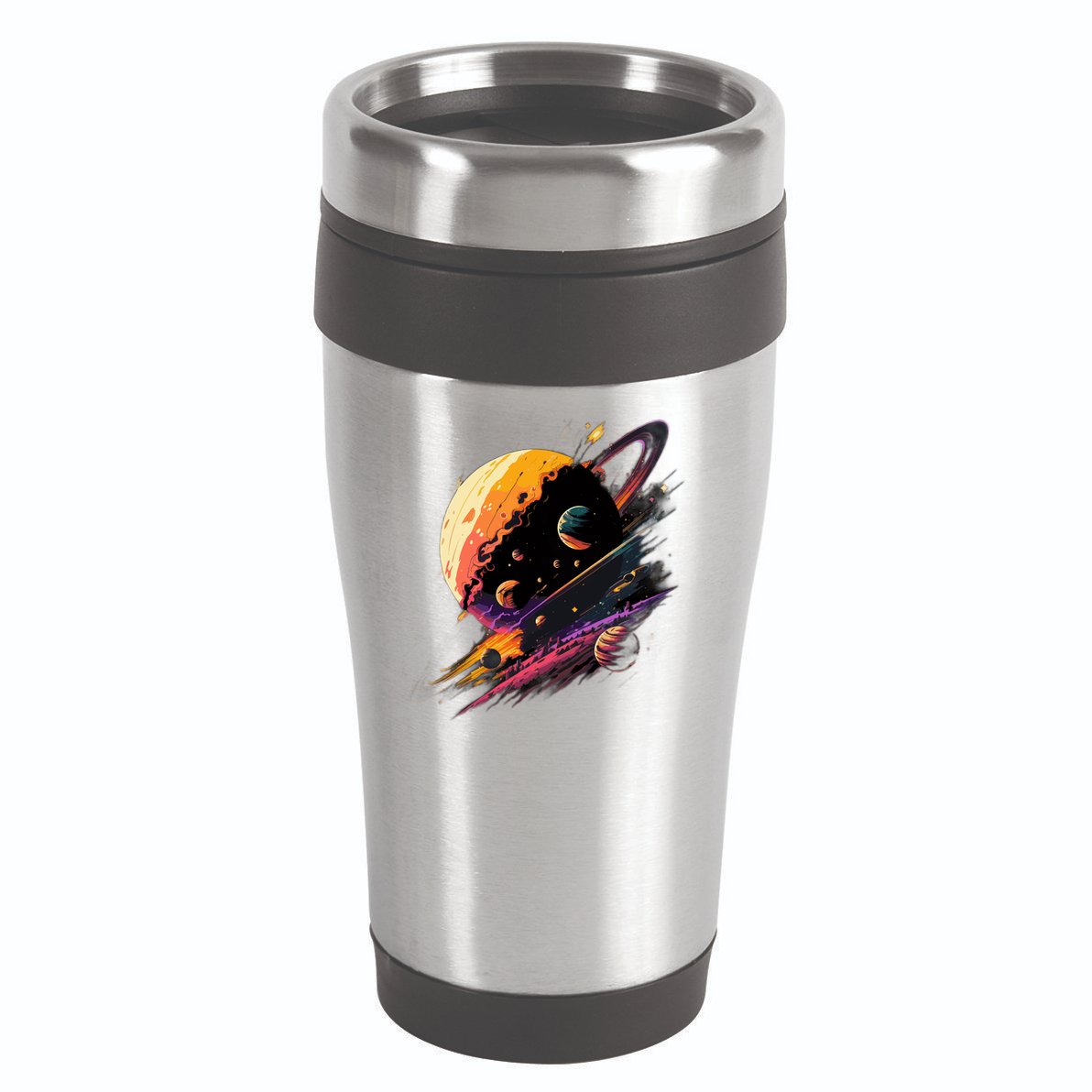 A Lot Of Big And Small Colorful Planets 16oz Travel Tumbler