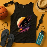 A Lot Of Big And Small Colorful Planets Tank Top