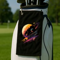 A Lot Of Big And Small Colorful Planets Golf Towel