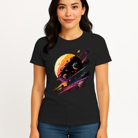 A Lot Of Big And Small Colorful Planets Womens T-Shirt