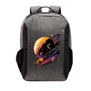 A Lot Of Big And Small Colorful Planets Vector Backpack