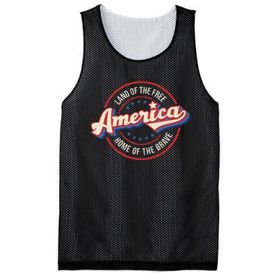 America Land Of The Free Home Of The Brave Retro Mesh Reversible Basketball Jersey Tank