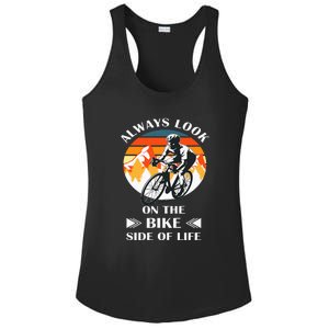 Always Look On The Bike Side Of Life Bicycle Cyclist Ladies PosiCharge Competitor Racerback Tank