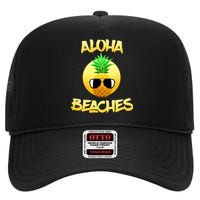 Aloha Beaches High Crown Mesh Back Trucker Hat