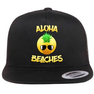 Aloha Beaches Flat Bill Trucker Hat