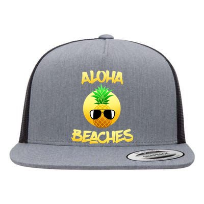 Aloha Beaches Flat Bill Trucker Hat