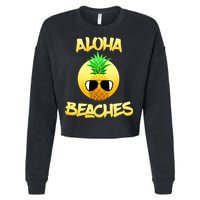 Aloha Beaches Cropped Pullover Crew