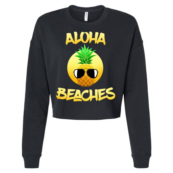 Aloha Beaches Cropped Pullover Crew