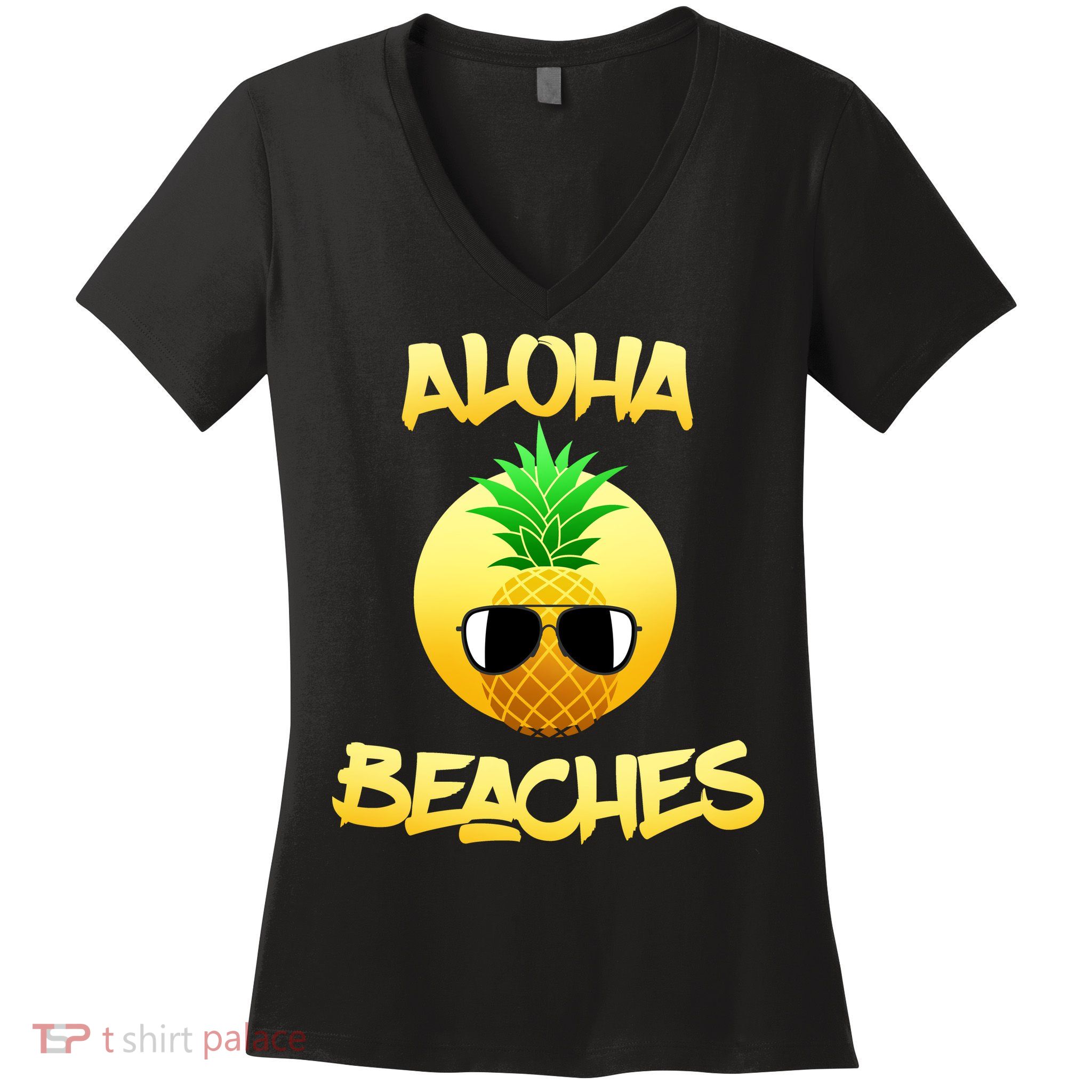 Aloha Beaches Women's V-Neck T-Shirt