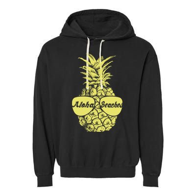Aloha Beaches Pineapple  Garment-Dyed Fleece Hoodie
