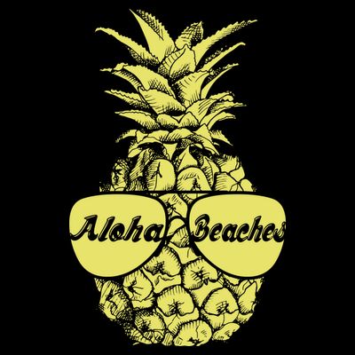 Aloha Beaches Pineapple  T-Shirt