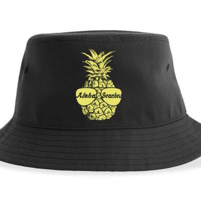 Aloha Beaches Pineapple  Sustainable Bucket Hat