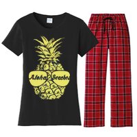 Aloha Beaches Pineapple  Women's Flannel Pajama Set