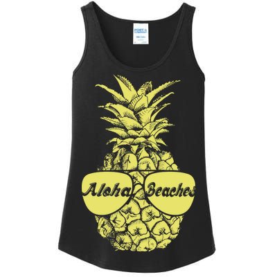 Aloha Beaches Pineapple  Ladies Essential Tank