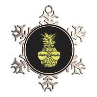 Aloha Beaches Pineapple  Metallic Star Ornament