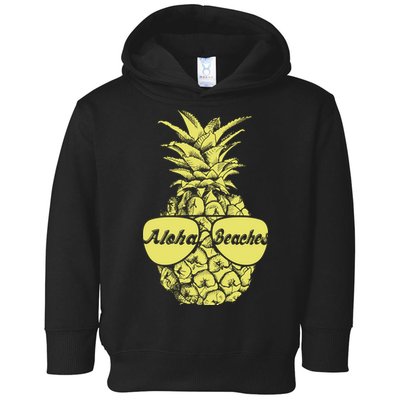 Aloha Beaches Pineapple  Toddler Hoodie