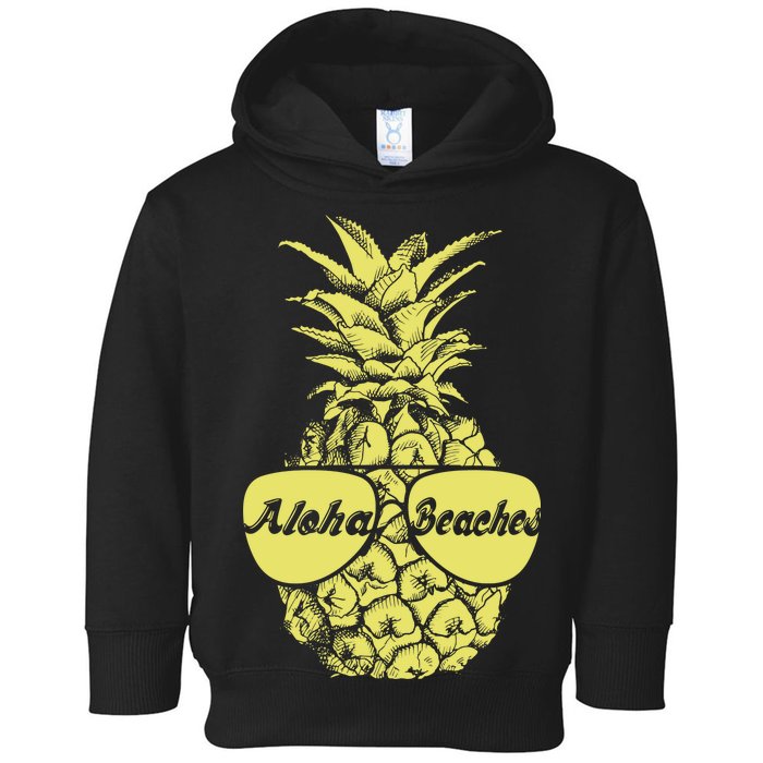 Aloha Beaches Pineapple  Toddler Hoodie