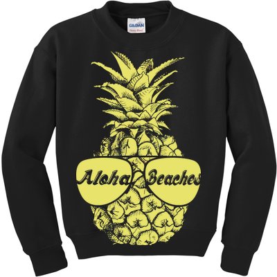 Aloha Beaches Pineapple  Kids Sweatshirt