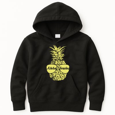 Aloha Beaches Pineapple  Kids Hoodie