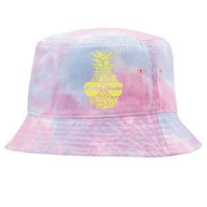 Aloha Beaches Pineapple  Tie-Dyed Bucket Hat