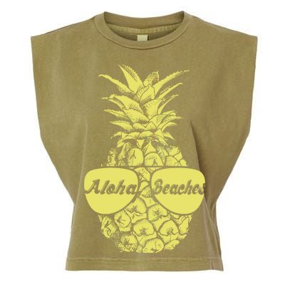 Aloha Beaches Pineapple  Garment-Dyed Women's Muscle Tee